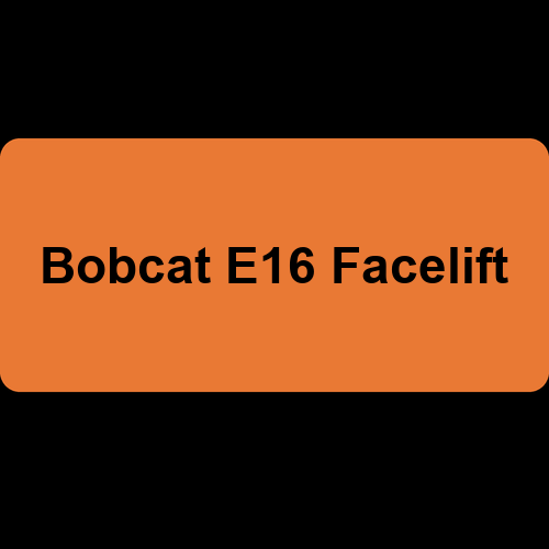 Bobcat E16 Facelift